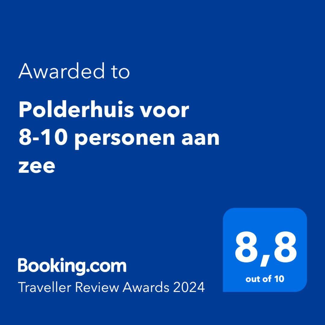Polderhuis Voor 8-10 Personen Aan Zee Nieuwvliet Esterno foto