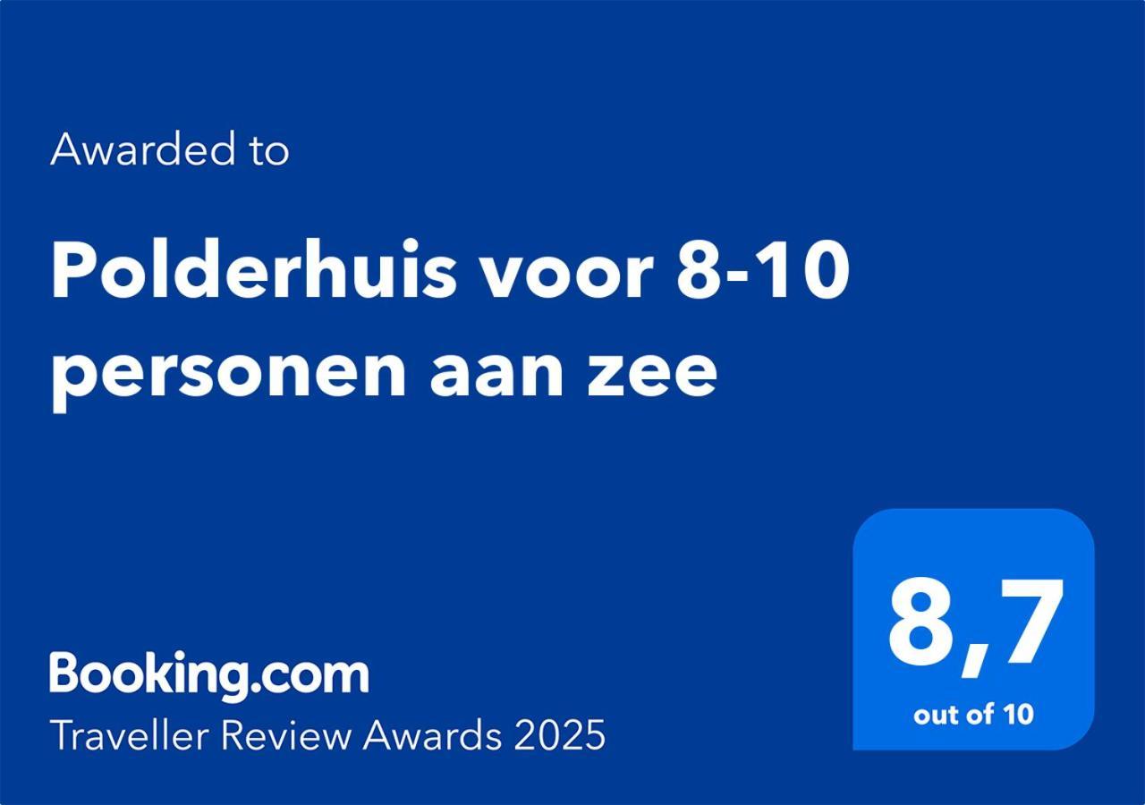 Polderhuis Voor 8-10 Personen Aan Zee Nieuwvliet Esterno foto